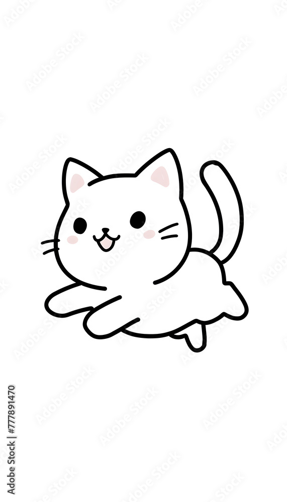 Obraz premium Kitty Cartoon