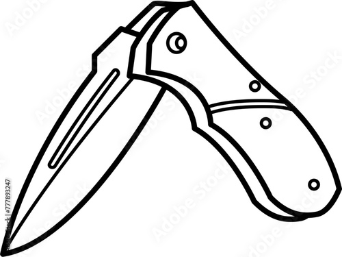 Pocket Knife Outline Icon