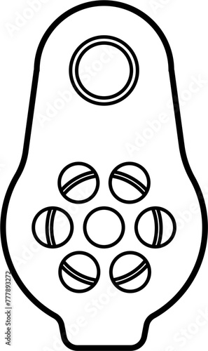 Climbing Pulley Outline Icon