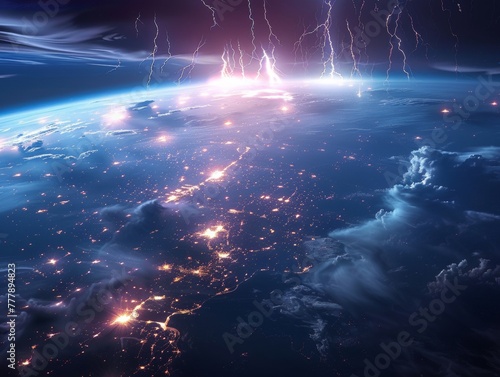 Satellite weather system offering real-time lightning tracking