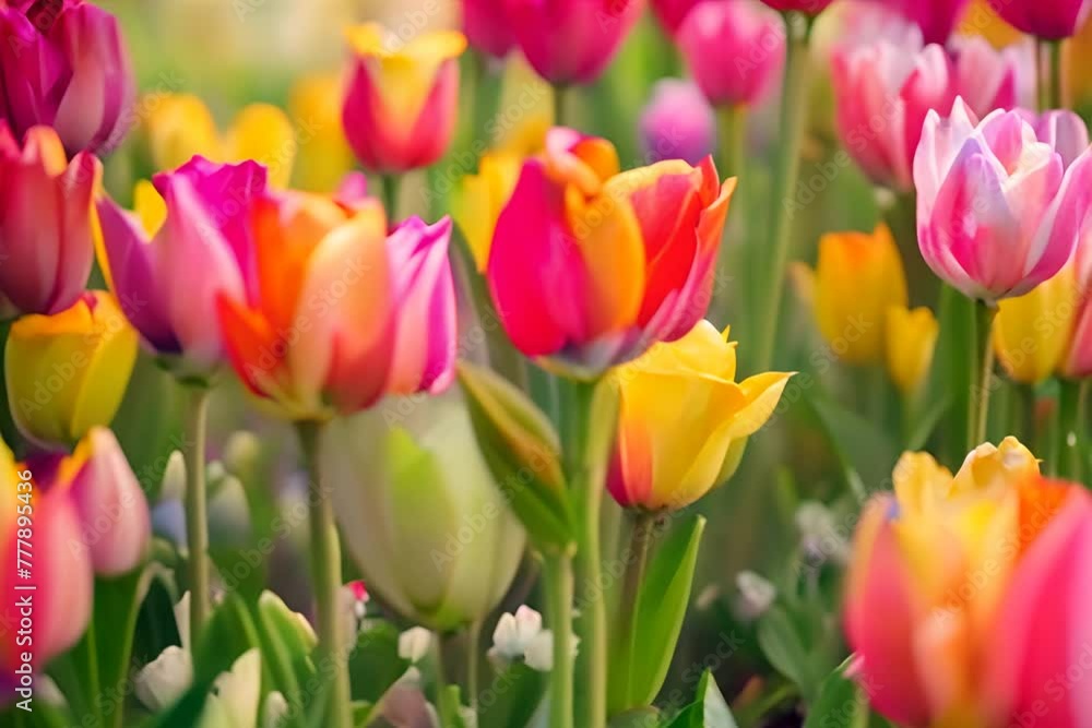 Colorful tulips on sunny background Colorful tulips on sunny background