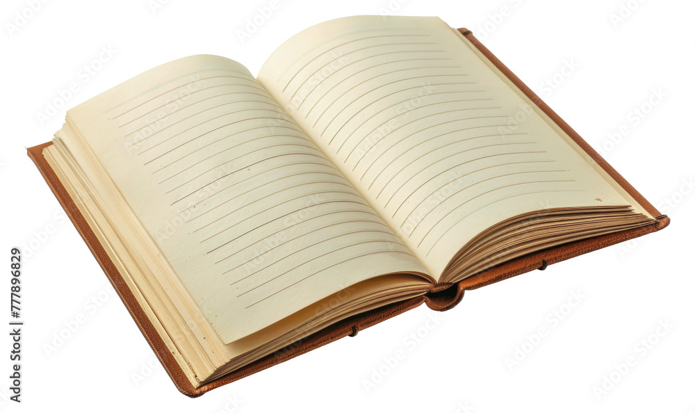 A book is open to a page with a lot of writing on it, cut out - stock png. A book is open to a page with a lot of writing on it, cut out - stock png.