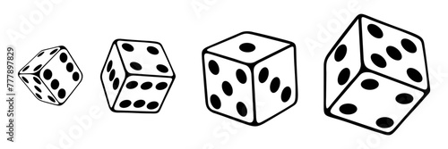 dice cube vector
