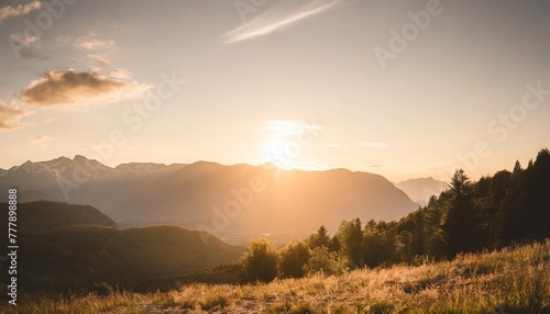 sunset in the mountains sunrise in the mountains beautiful nature background