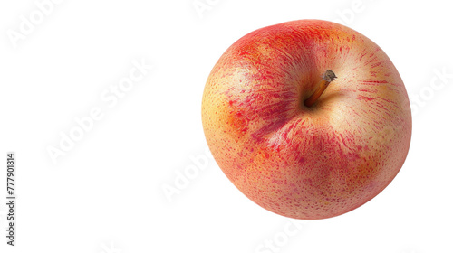 Peach isolated on transparent white background