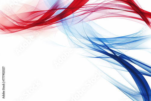 Abstract red, blue, and white background