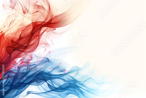 Abstract red, blue, and white background