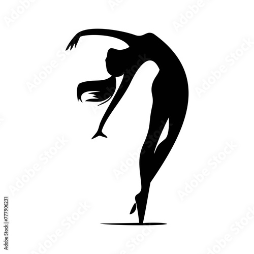 silhouette of a woman dancing ballet