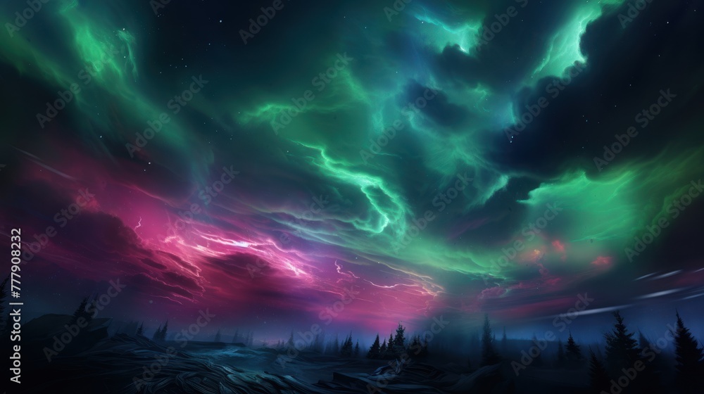 Digital Aurora, Witnessing Abstract Phenomena in the Technological Sky