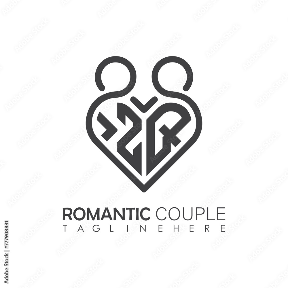 Couple love Heart symbol ALL letter logo icon design template. May be used in medical, dating, Valentines Day and wedding design. Couple love Heart symbol ALL letter logo icon design template. May be used in medical, dating, Valentines Day and wedding design.