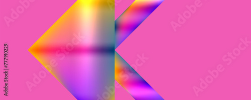 Neon colorful geometric shapes. Vector Illustration For Wallpaper  Banner  Background  Card  Book Illustration  landing page