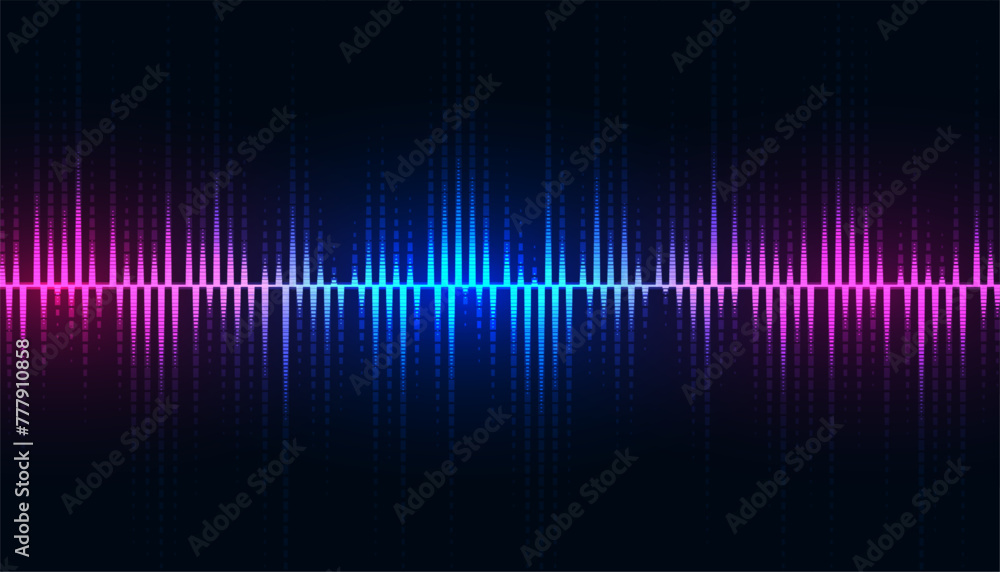 electronic audio track equalizer background for music concert