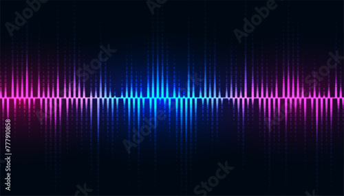 electronic audio track equalizer background for music concert