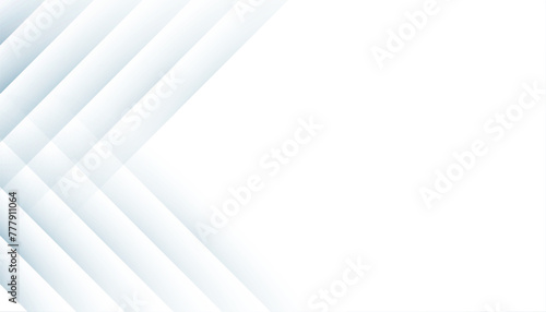 abstract and modern geometric shape white backdrop with text space