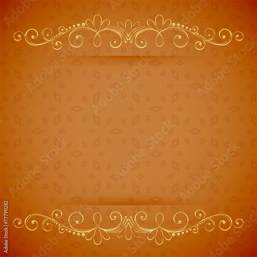 traditional indian floral border background add classical touch