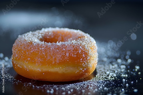 donut with water drops