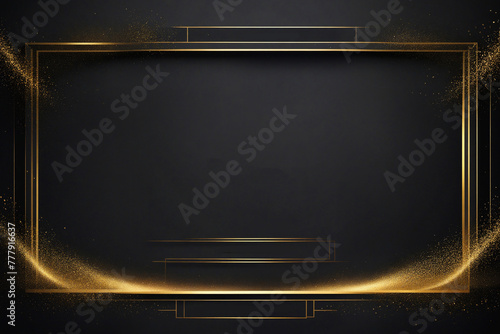 Luxury Black Gold Poster Template photo