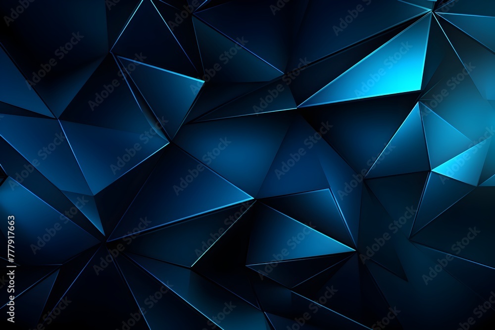 Captivating Triangular Technological Structure in Shades of Blue Captivating Triangular Technological Structure in Shades of Blue