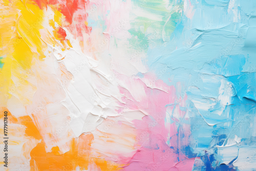 Vivid abstract paint strokes creating a mesmerizing visual symphony, AI Generative.