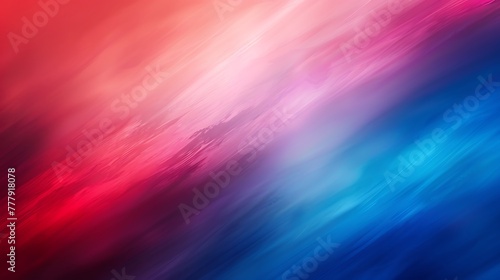 Blurred abstract red blue gradient color transit colourful frosted glass effect background photo