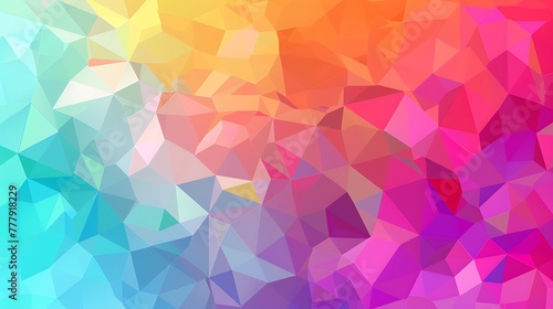 Bright Color flat background with triangles for web design