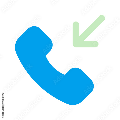 incoming call duo tone icon