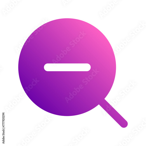 zoom out gradient icon