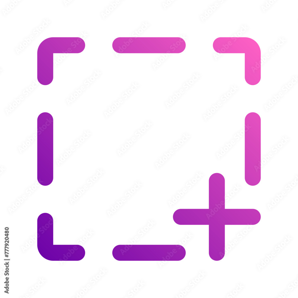 Obraz premium screenshot gradient icon