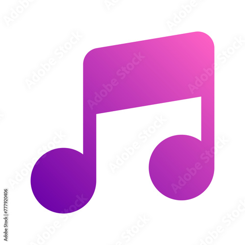 music gradient icon