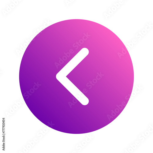 previous gradient icon