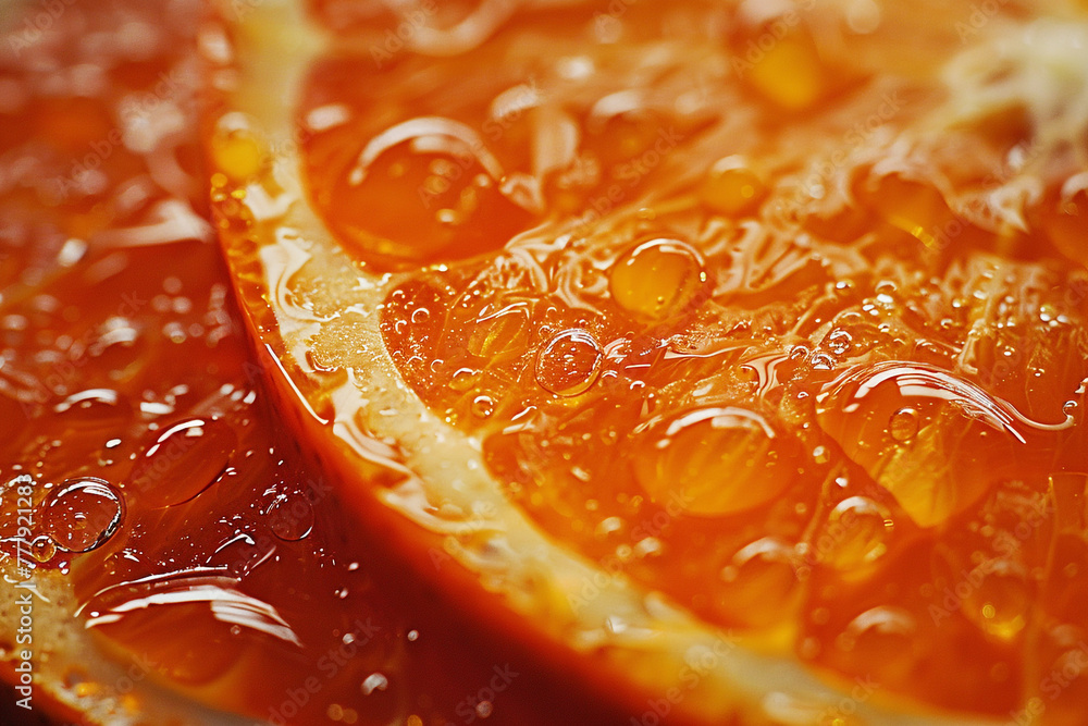 Close-up of slice orange juicy. Close-up of slice orange juicy.
