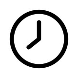 clock line icon