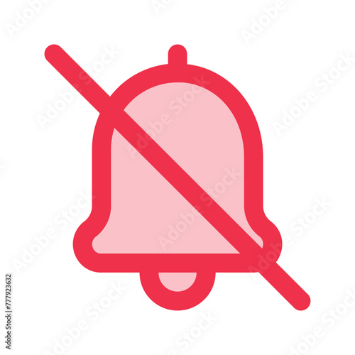 silent outline fill icon