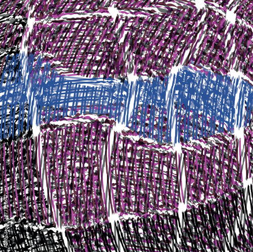 Dense colored texture with cut pieces and noisy surface