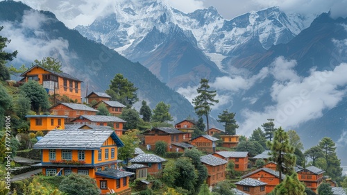 Himalayan trek, awe-inspiring views of Everest photo