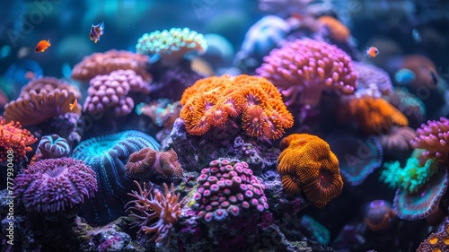 Vibrant coral reefs, underwater paradise photo