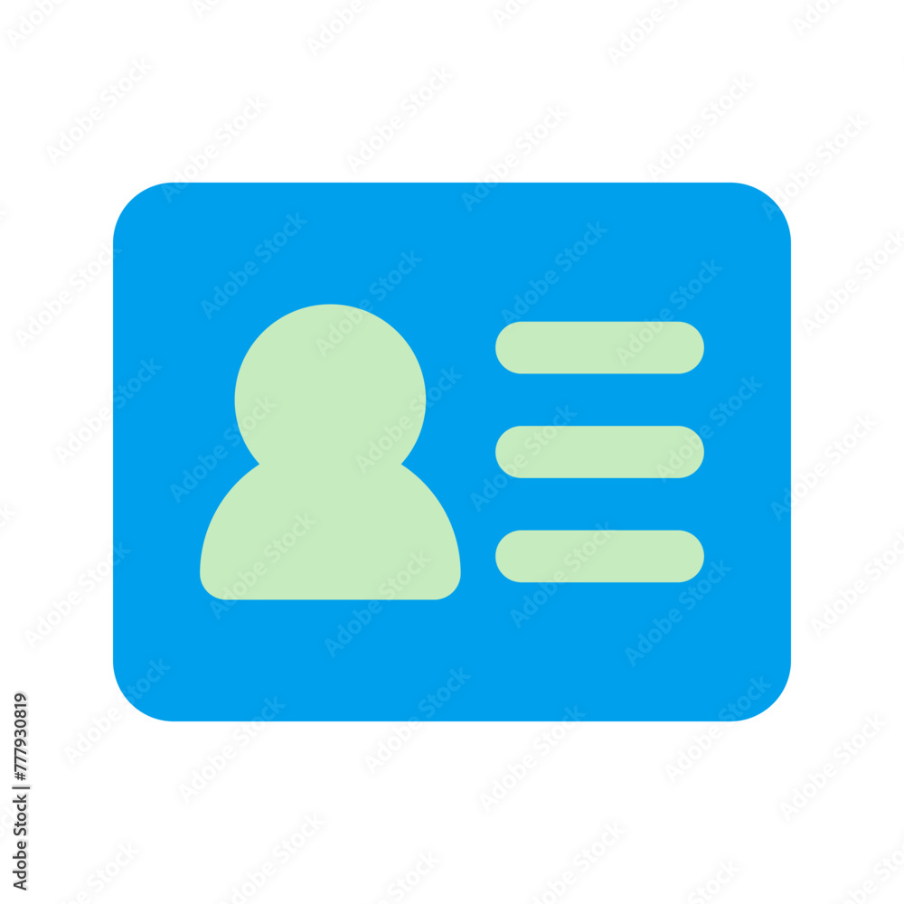 id card duo tone icon id card duo tone icon