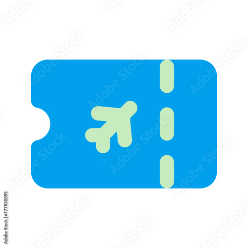 ticket duo tone icon