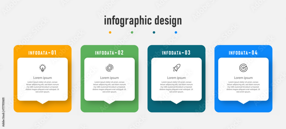 Creative concept for infographic with 4 steps. Business concept with 6 options. For content, flowchart, steps, timeline, workflow, marketing.