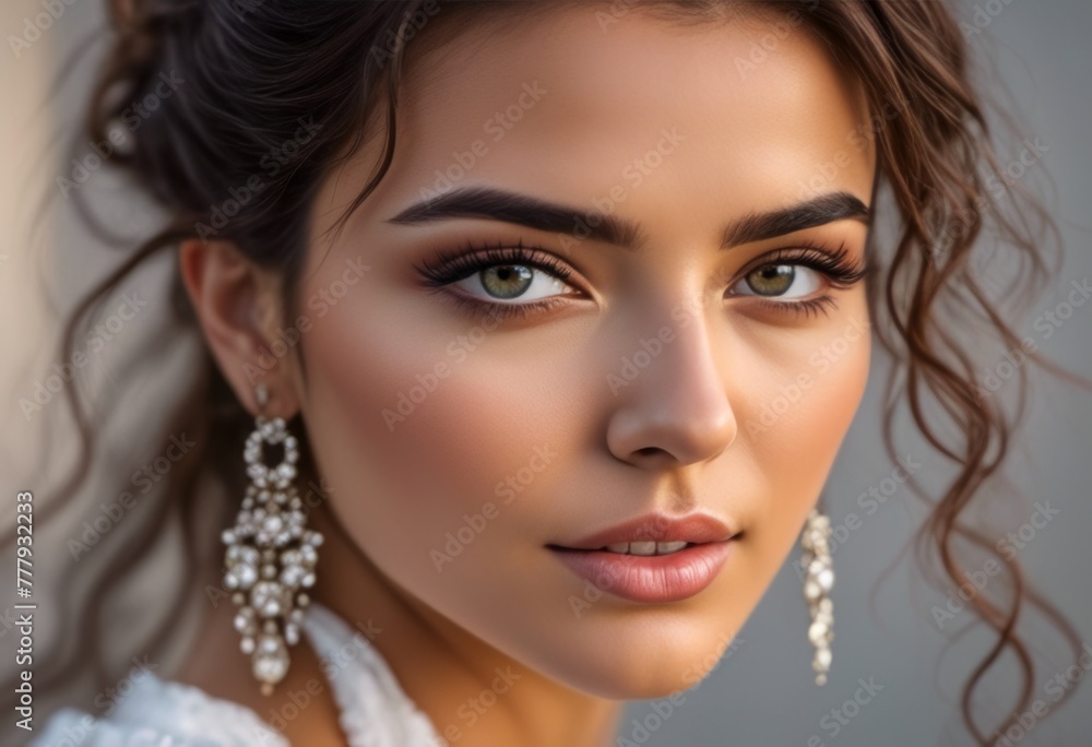 A Portrait Of Breathtakingly Gorgeous, Exotic, Beautiful Woman.
A Portrait Of Breathtakingly Gorgeous, Exotic, Beautiful Woman.
