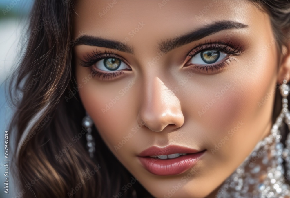 A Portrait Of Breathtakingly Gorgeous, Exotic, Beautiful Woman.
A Portrait Of Breathtakingly Gorgeous, Exotic, Beautiful Woman.