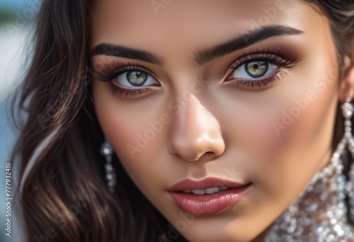 A Portrait Of Breathtakingly Gorgeous, Exotic, Beautiful Woman.
