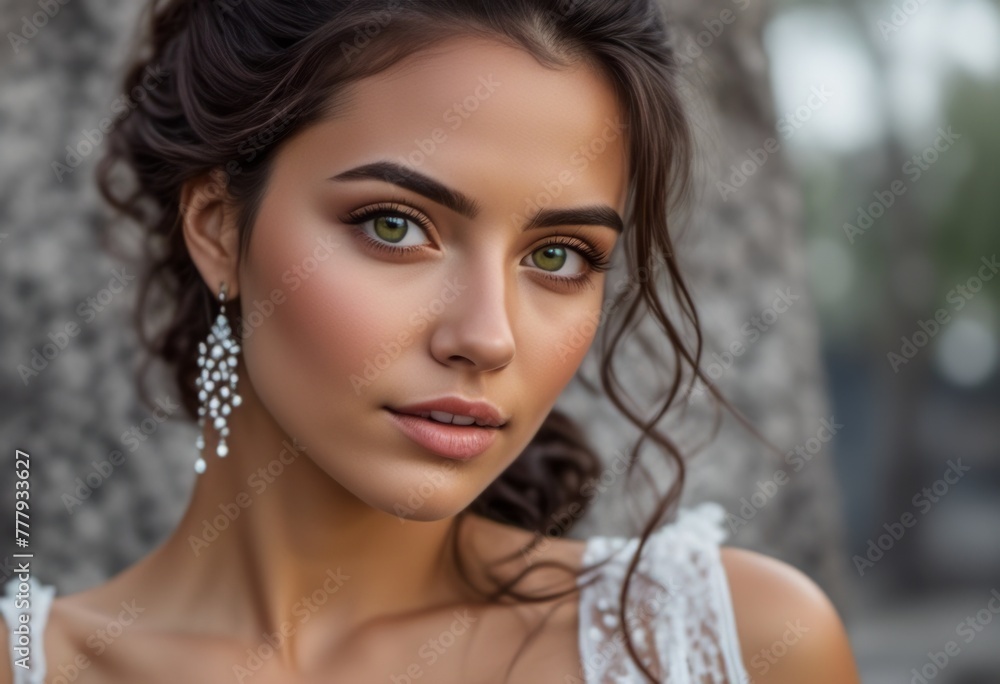 A Portrait Of Breathtakingly Gorgeous, Exotic, Beautiful Woman.
A Portrait Of Breathtakingly Gorgeous, Exotic, Beautiful Woman.