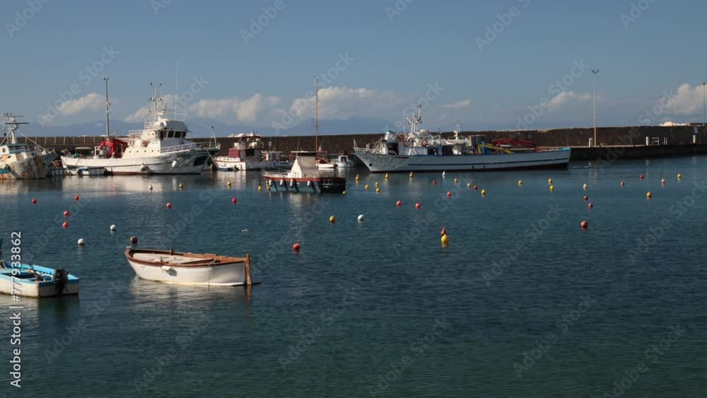 The small port of San Marco di Castellabate in the Cilento coast The small port of San Marco di Castellabate in the Cilento coast