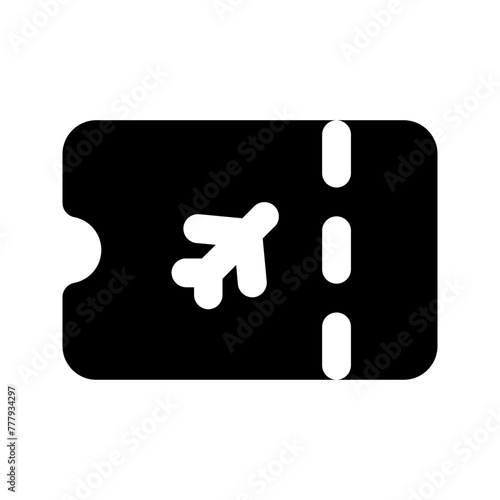 ticket glyph icon