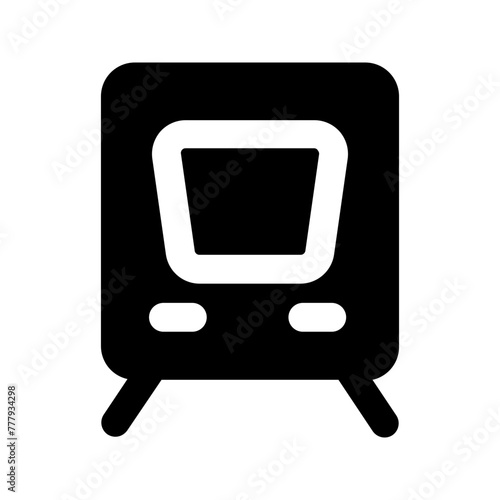 train glyph icon