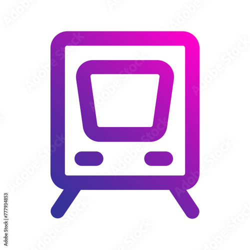 train gradient icon