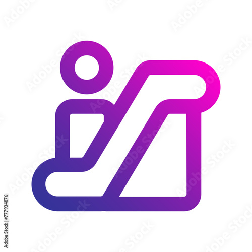 escalator gradient icon