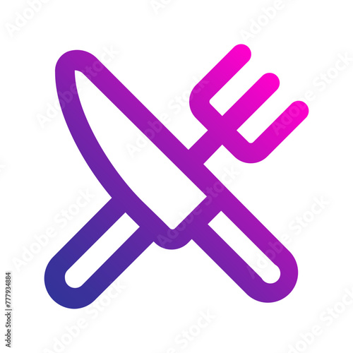 food court gradient icon