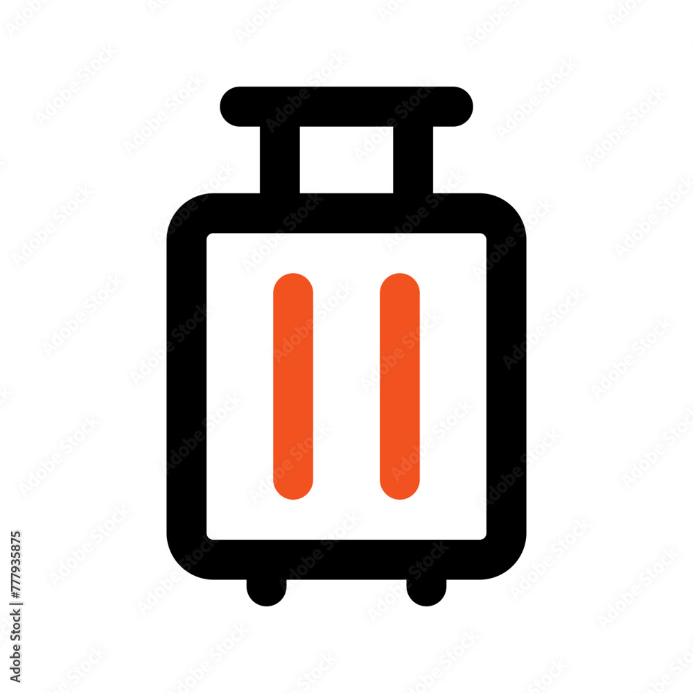 luggage outline color icon luggage outline color icon